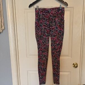 Lululemon Floral Multicolor High-Waist Leggings